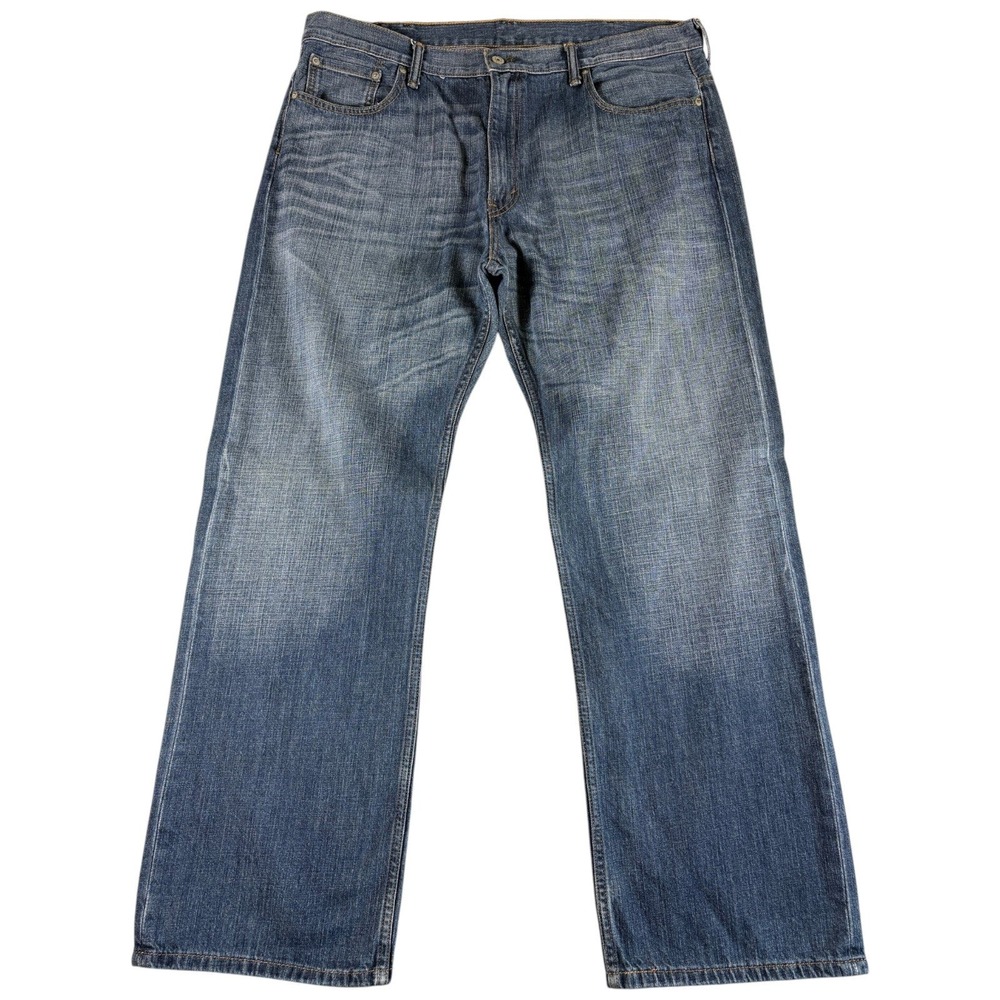 Levi's 569 Loose Straight Jeans Mens 38x32 Blue Washed Relaxed Y2K Workwear